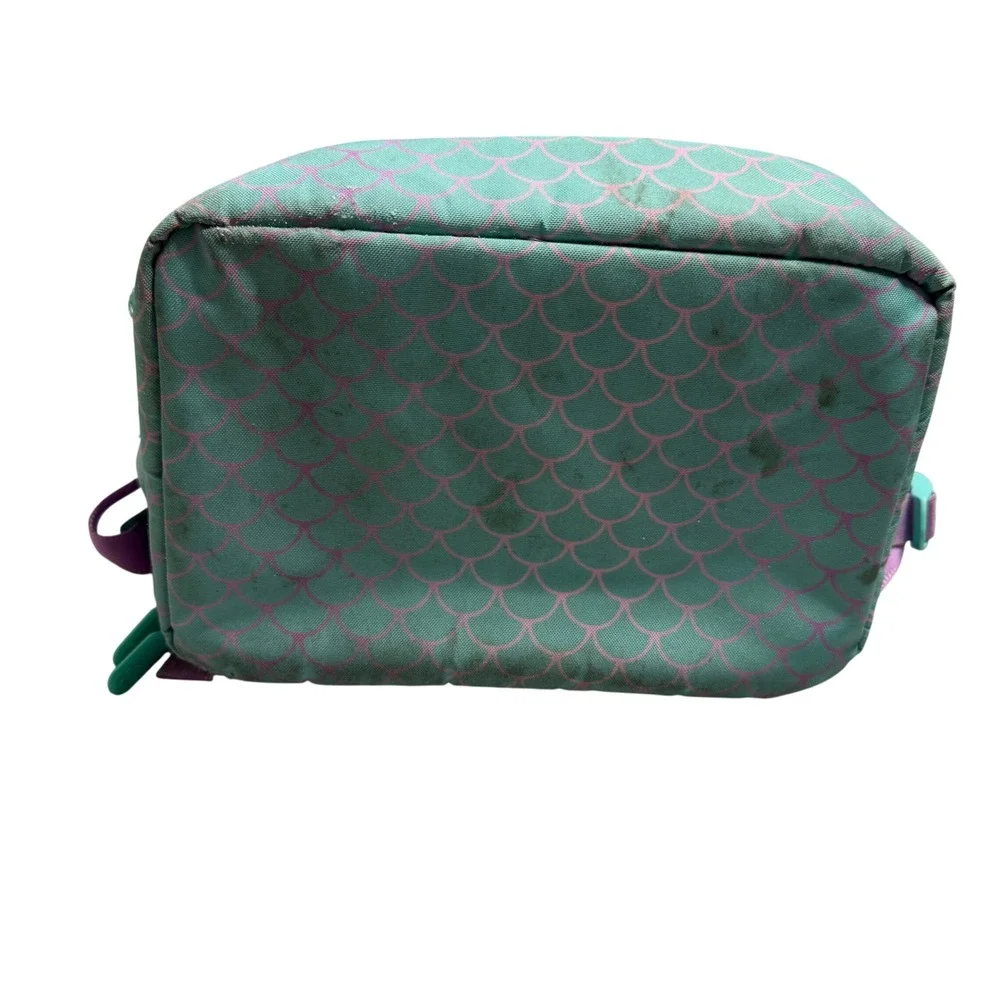 Bentgo Kids 2-in-1 Backpack Insulated Lunch Bag Mermaid Scales Teal Purple
